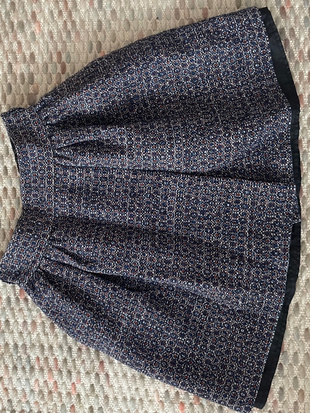 Structured knee length circle skirt
